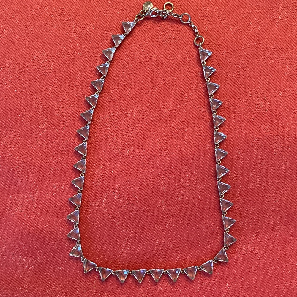 J Crew Clear Gems Statement Necklace